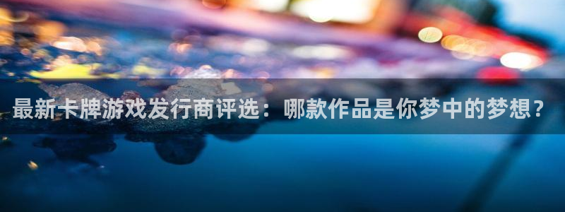 南京新宝GG子电子商务有限公司：最新卡牌游戏发行商评选：哪款作品是你梦中的梦想？